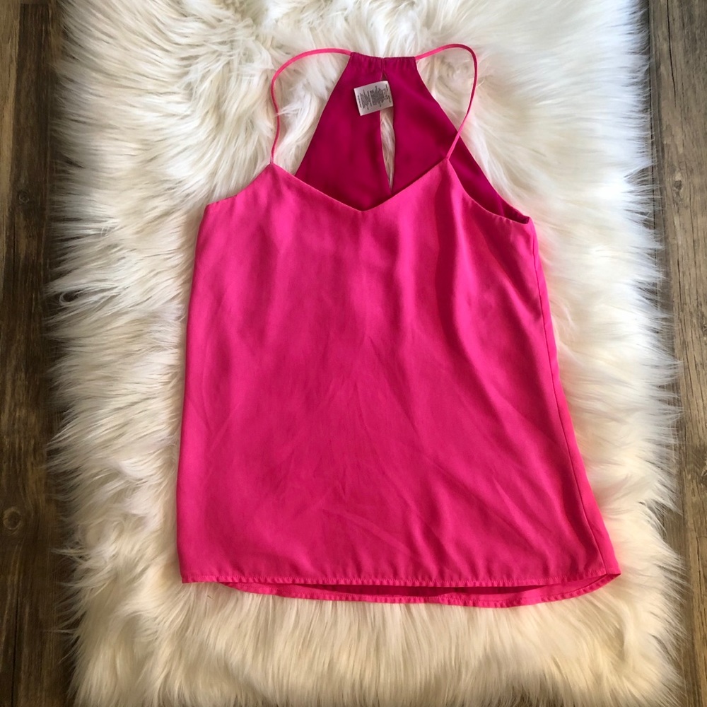 Express pink tank